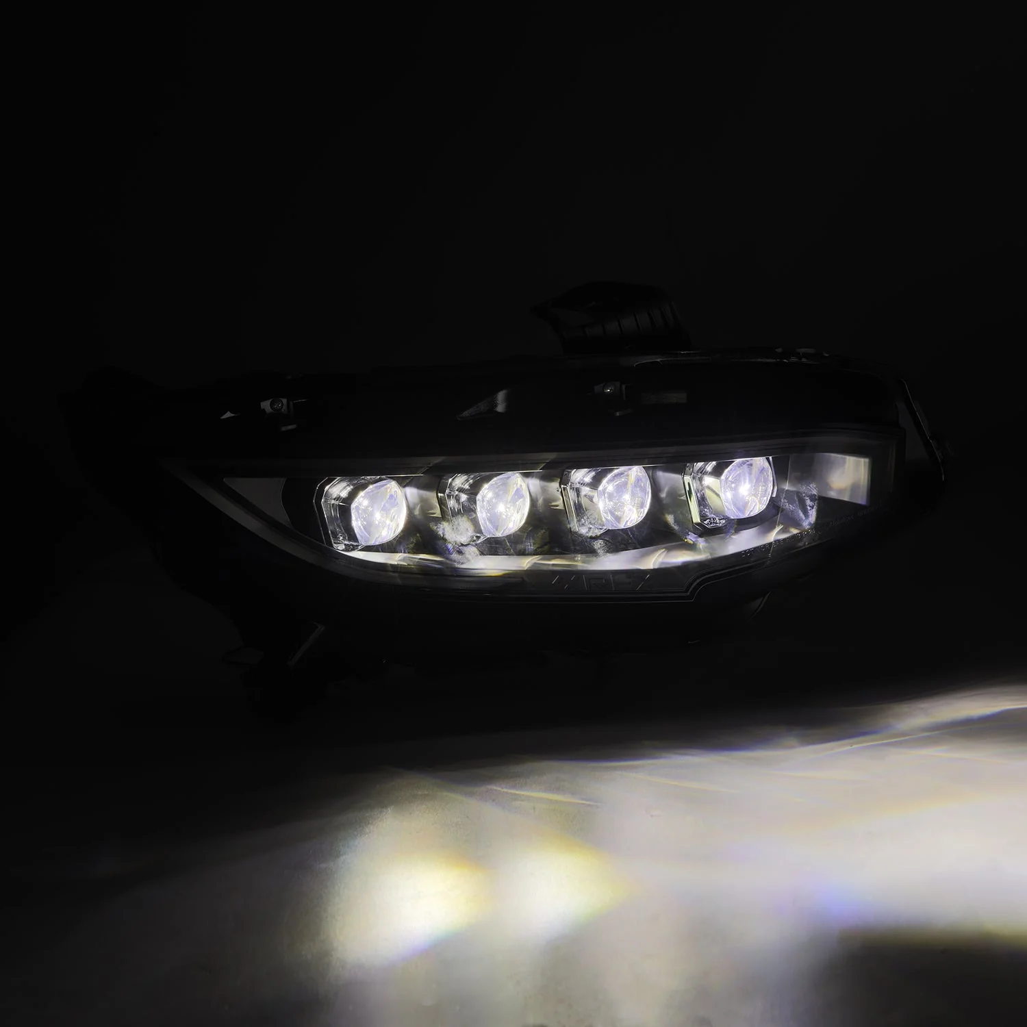 16-21 Honda Civic NOVA-Series LED Projector Headlights Black - Image 5