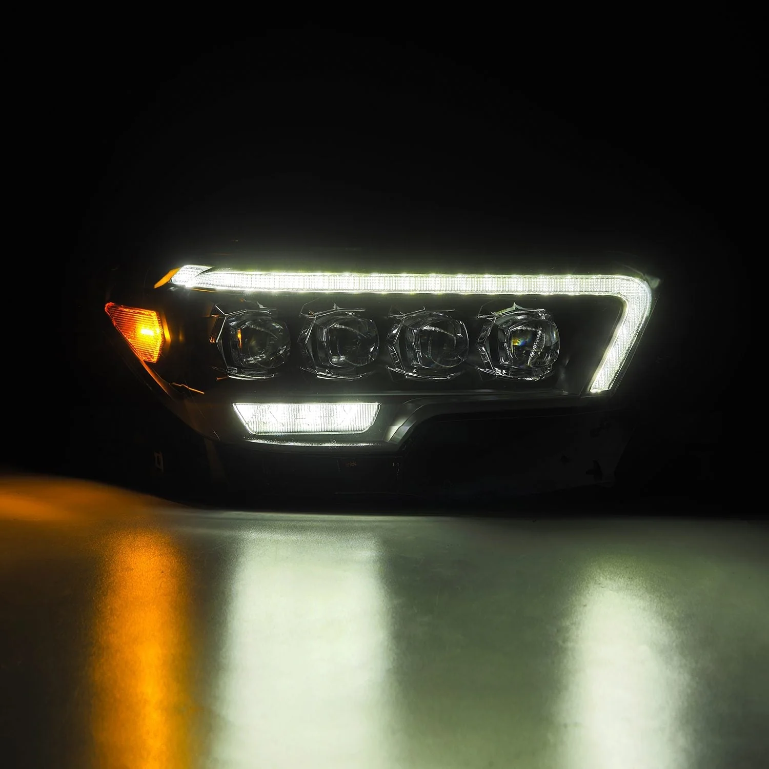 16-23 Toyota Tacoma MK II NOVA-Series LED Projector Headlights Black - Image 4