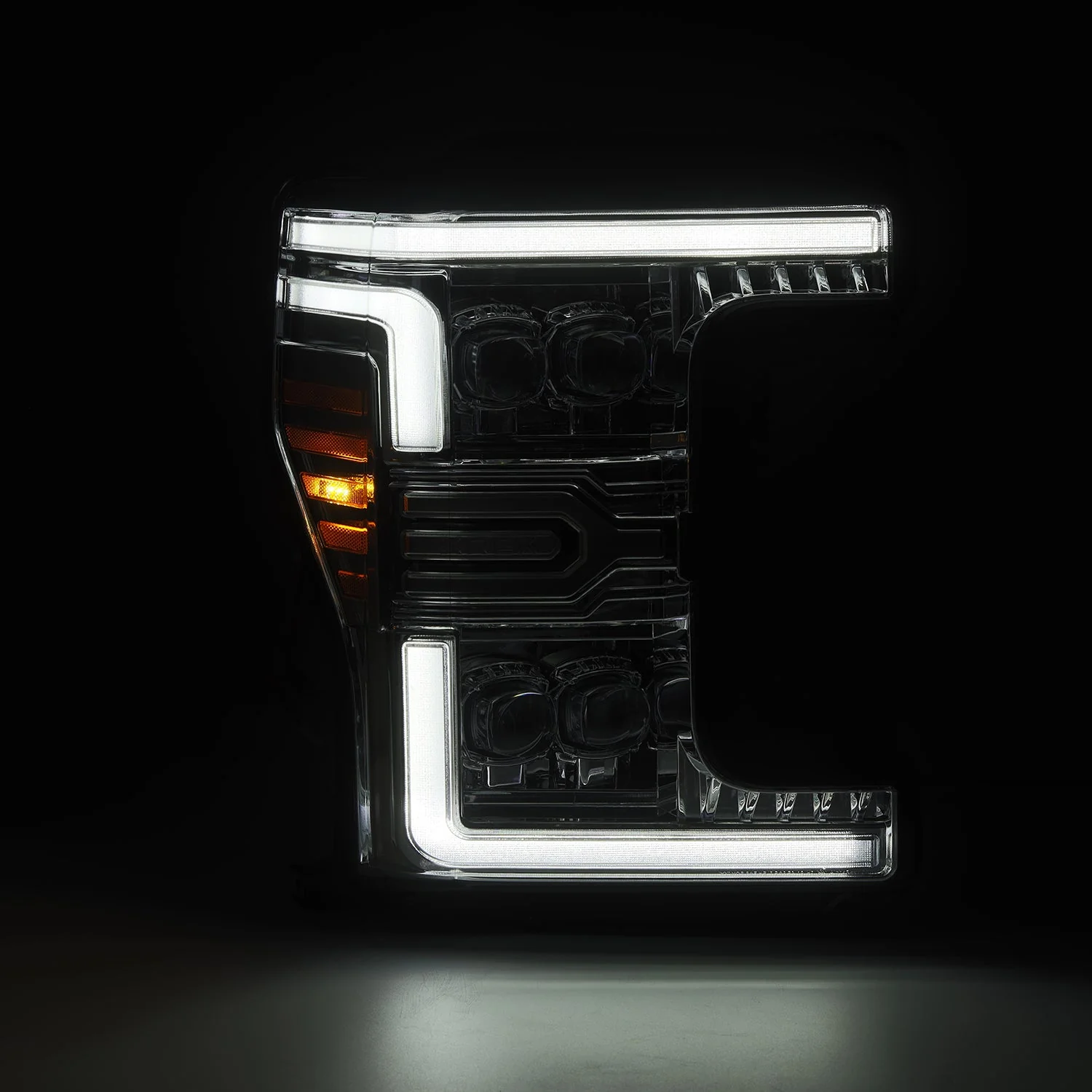 17-19 Ford Super Duty MKII NOVA-Series LED Projector Headlights Chrome - Image 3