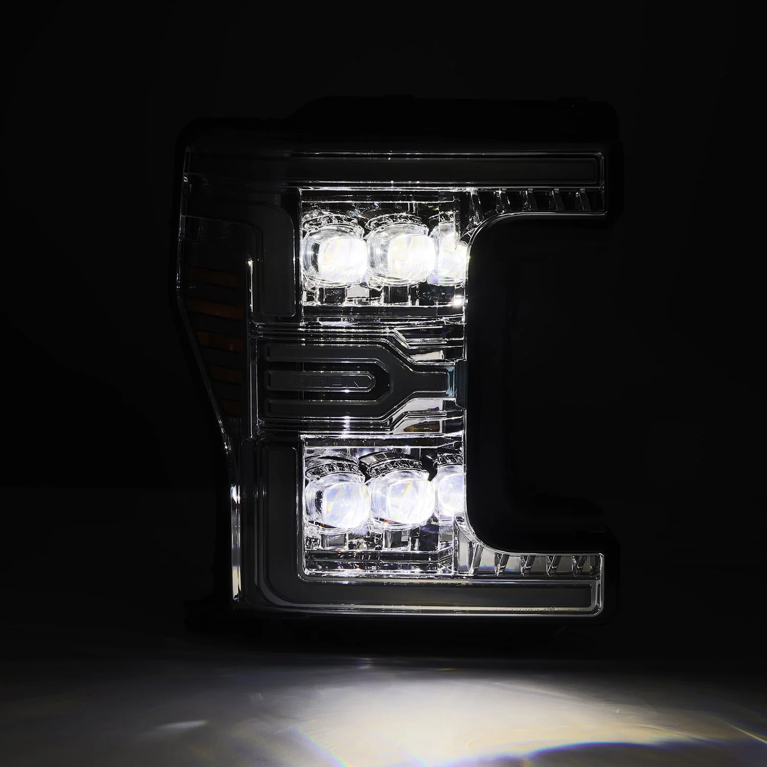 17-19 Ford Super Duty MKII NOVA-Series LED Projector Headlights Chrome - Image 6