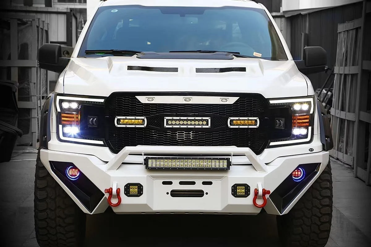 18-20 Ford F150 NOVA-Series LED Projector Headlights Chrome - Image 4