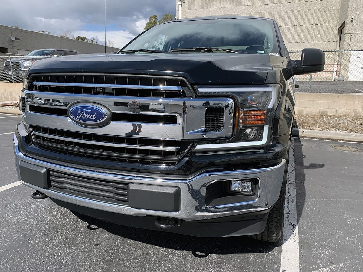 18-20 Ford F150 PRO-Series Halogen Projector Headlights Black - Image 6