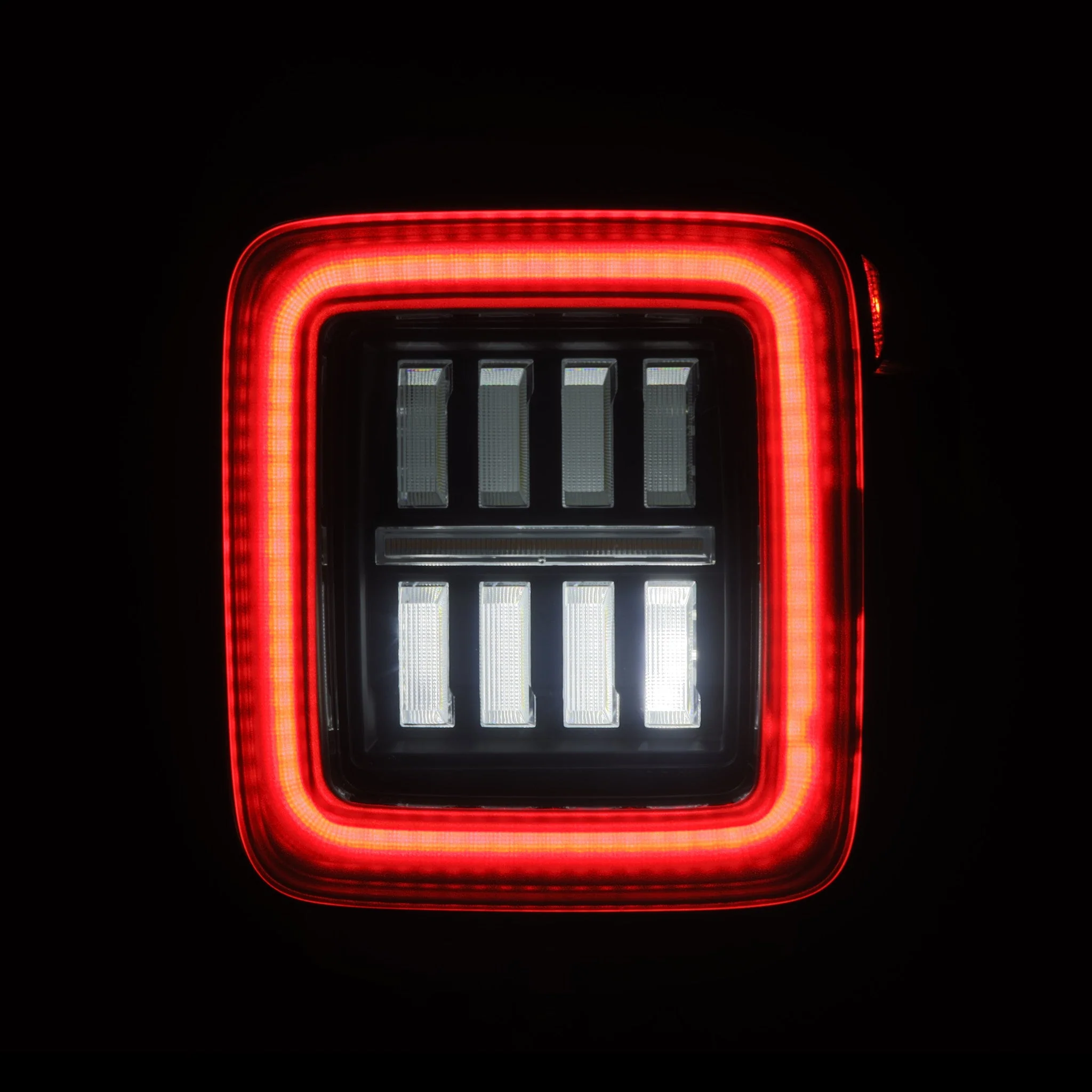 18-26 Jeep Wrangler JL NOVA-Series Prismatic LED Tail Lights Alpha-Black - Image 12
