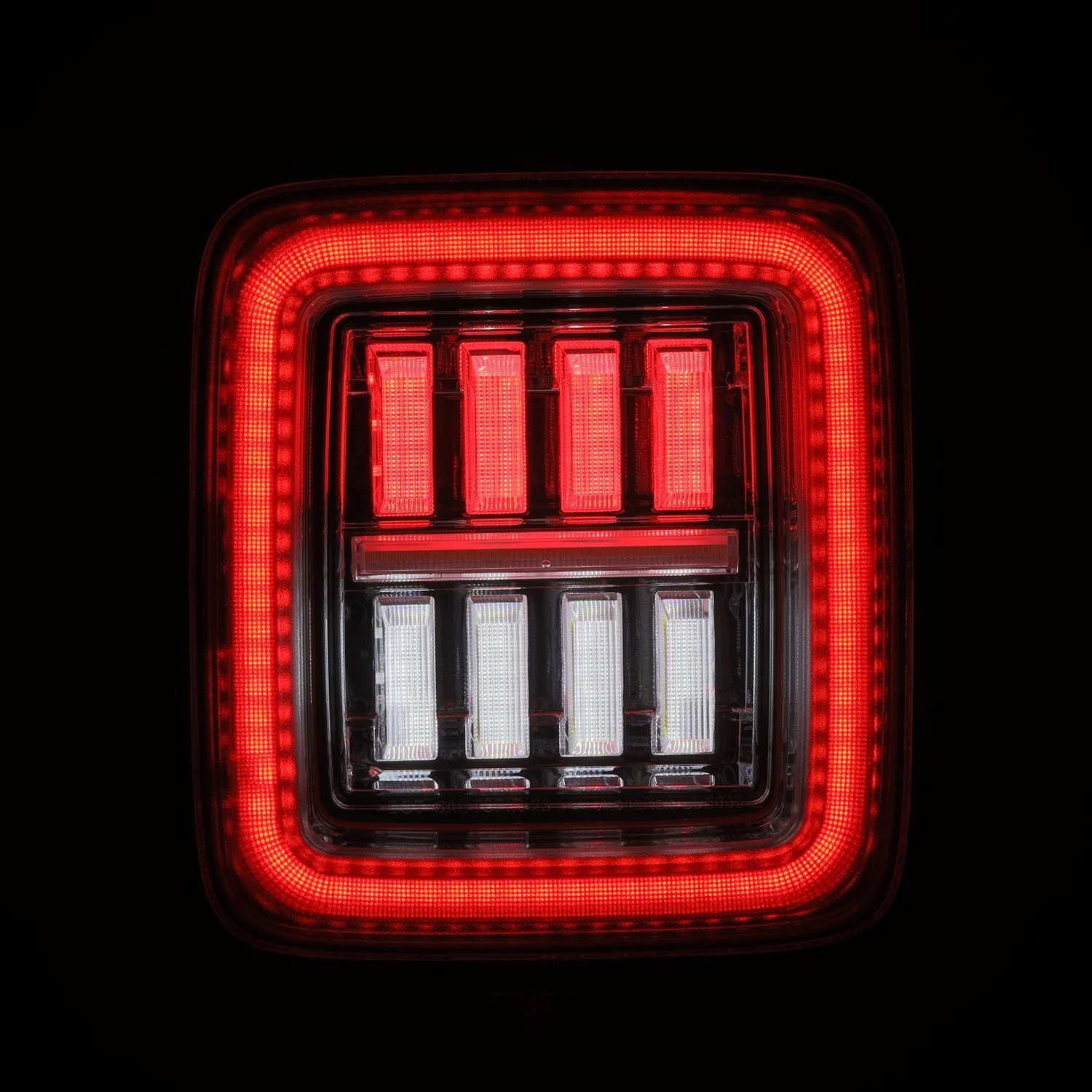 18-26 Jeep Wrangler JL NOVA-Series Prismatic LED Tail Lights Clear - Image 7