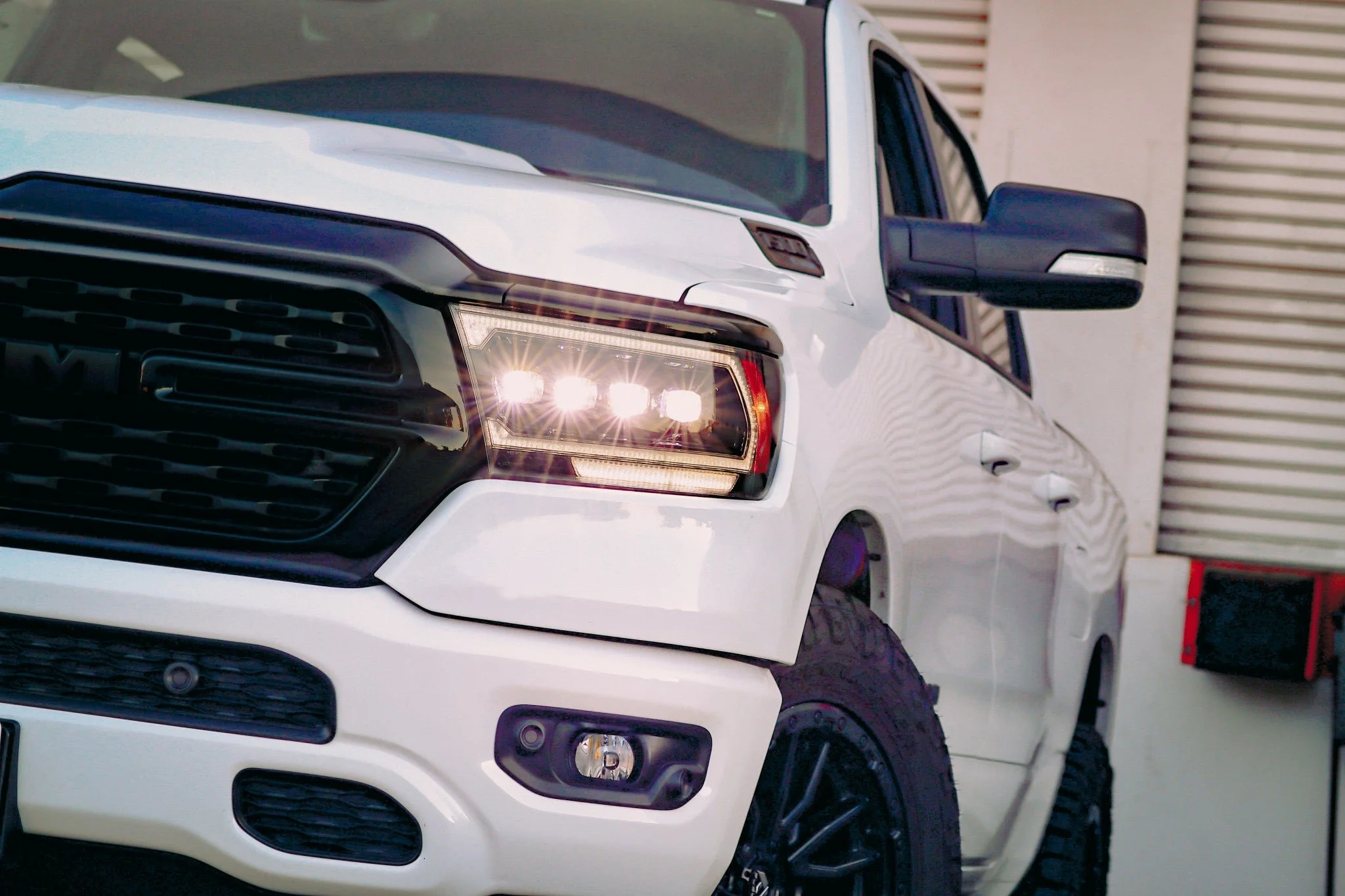 19-24 Ram 1500 (MK II 2500 Style) NOVA-Series LED Projector Headlights Alpha-Black - Image 5