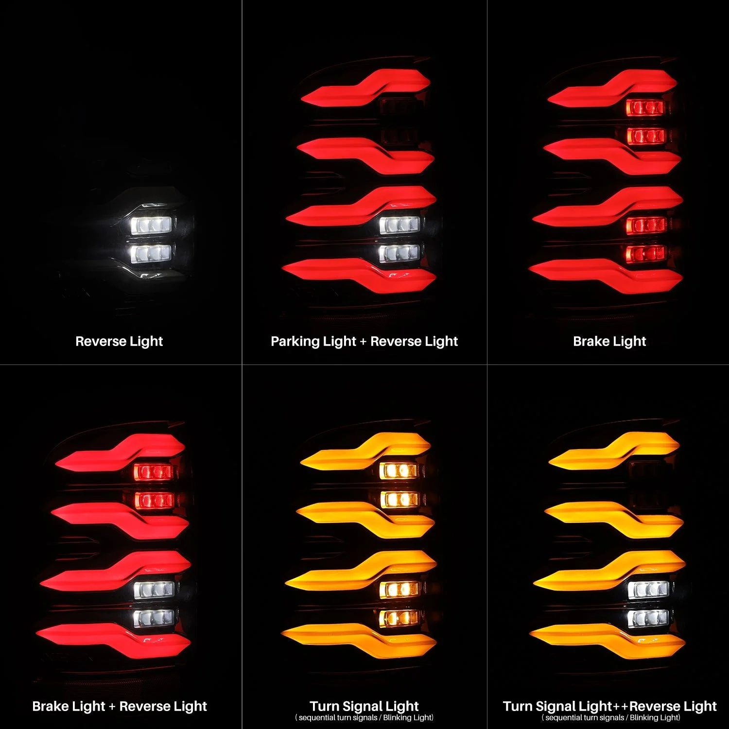 19-24 Ram 2500/3500 LUXX-Series LED Tail Lights Black - Image 4