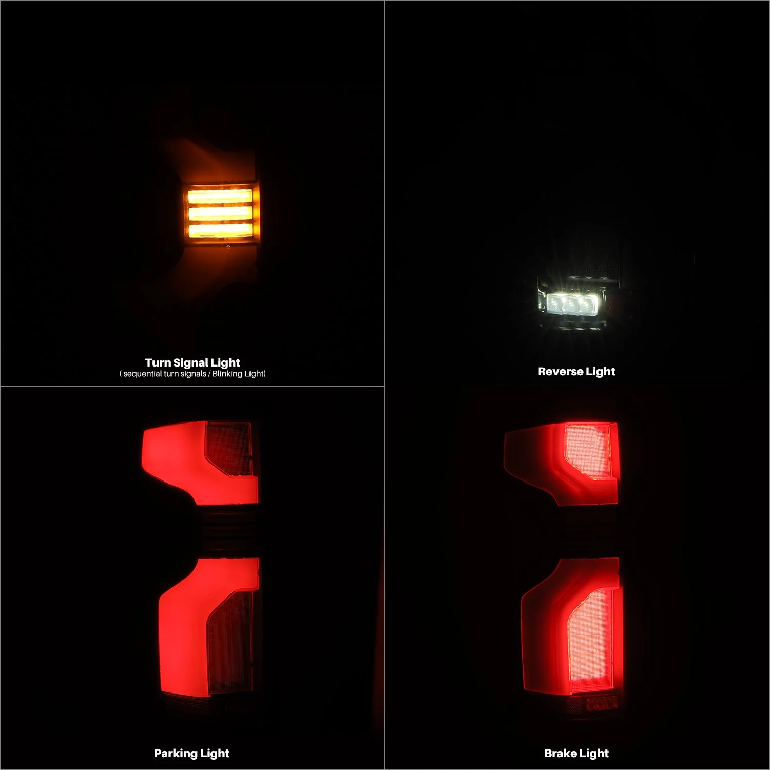 19-26 Chevrolet Silverado 1500 / 20-26 Silverado 2500HD/3500HD LUXX-Series LED Tail Lights Black Red - Image 13