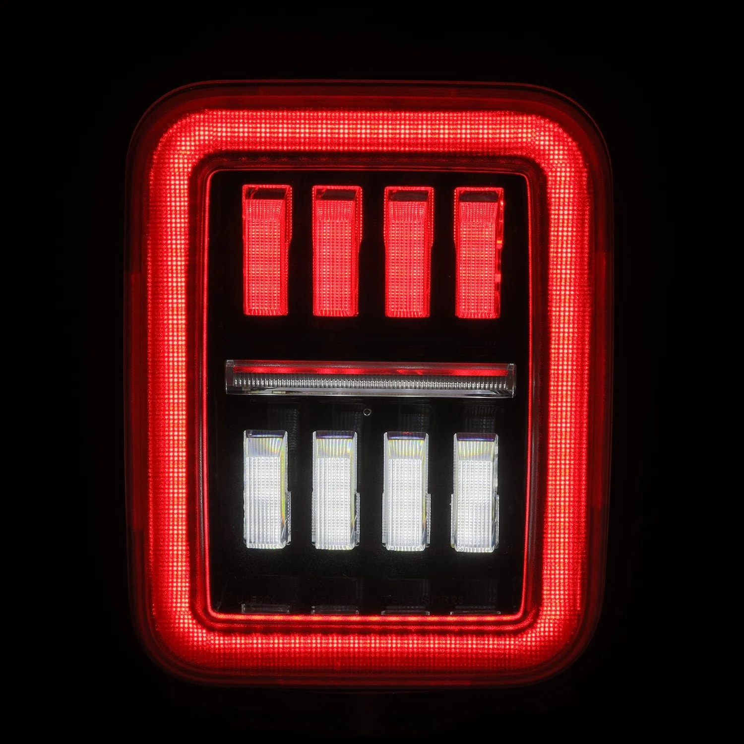 19-26 Jeep Gladiator JT NOVA-Series Prismatic LED Tail Lights Black-Red - Image 10