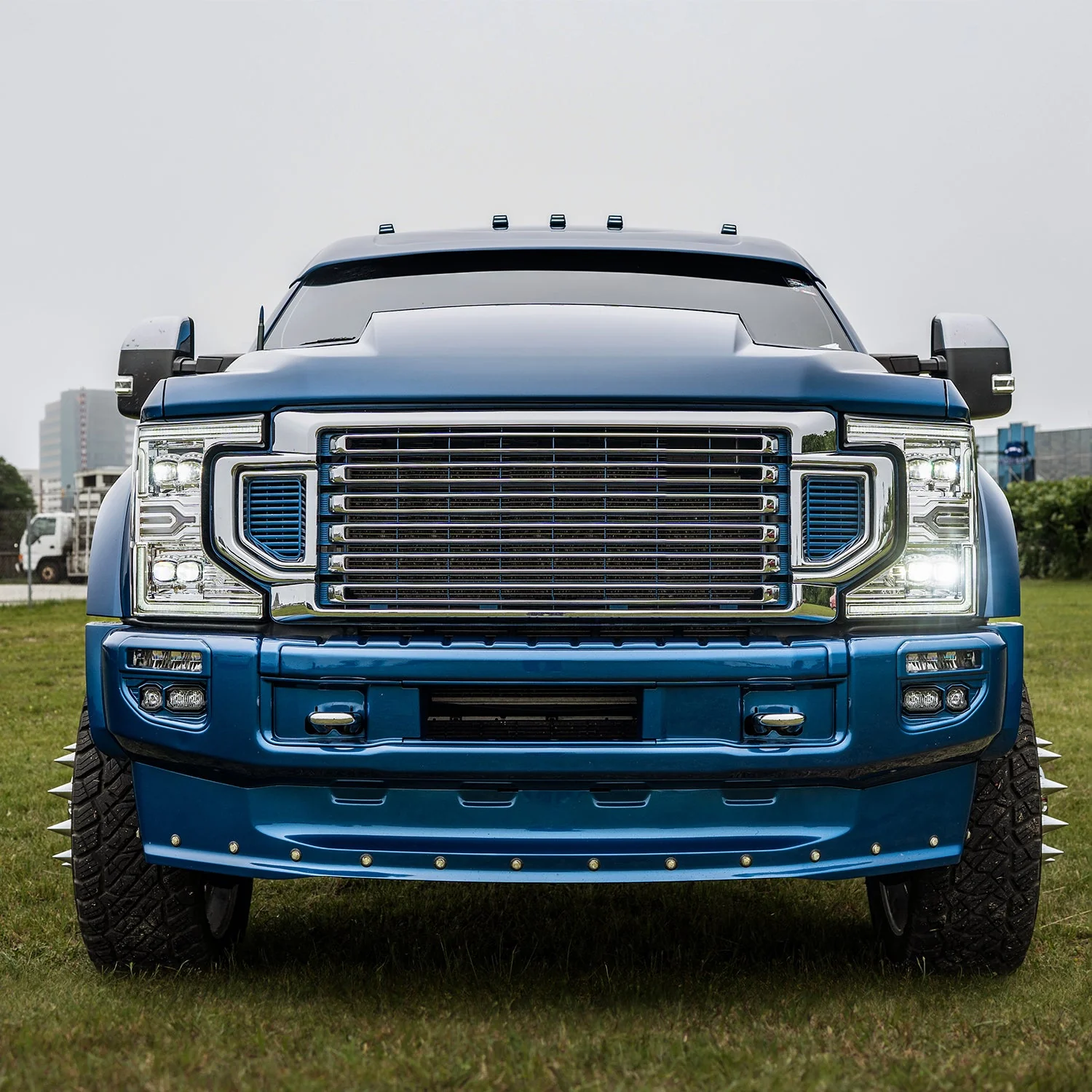 20-22 Ford Super Duty NOVA-Series LED Projector Headlights Chrome - Image 5