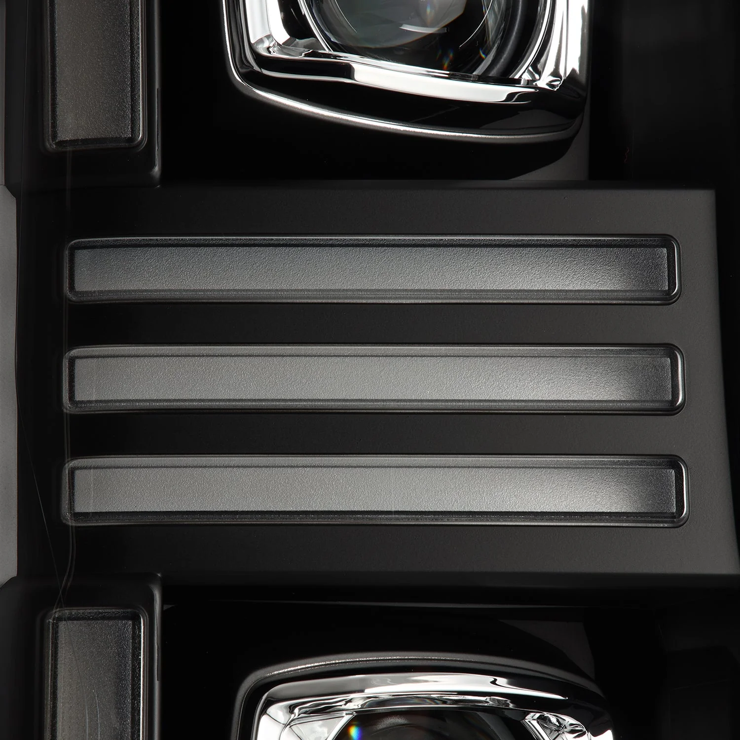 20-22 Ford Super Duty PRO-Series Halogen Projector Headlights Black - Image 5
