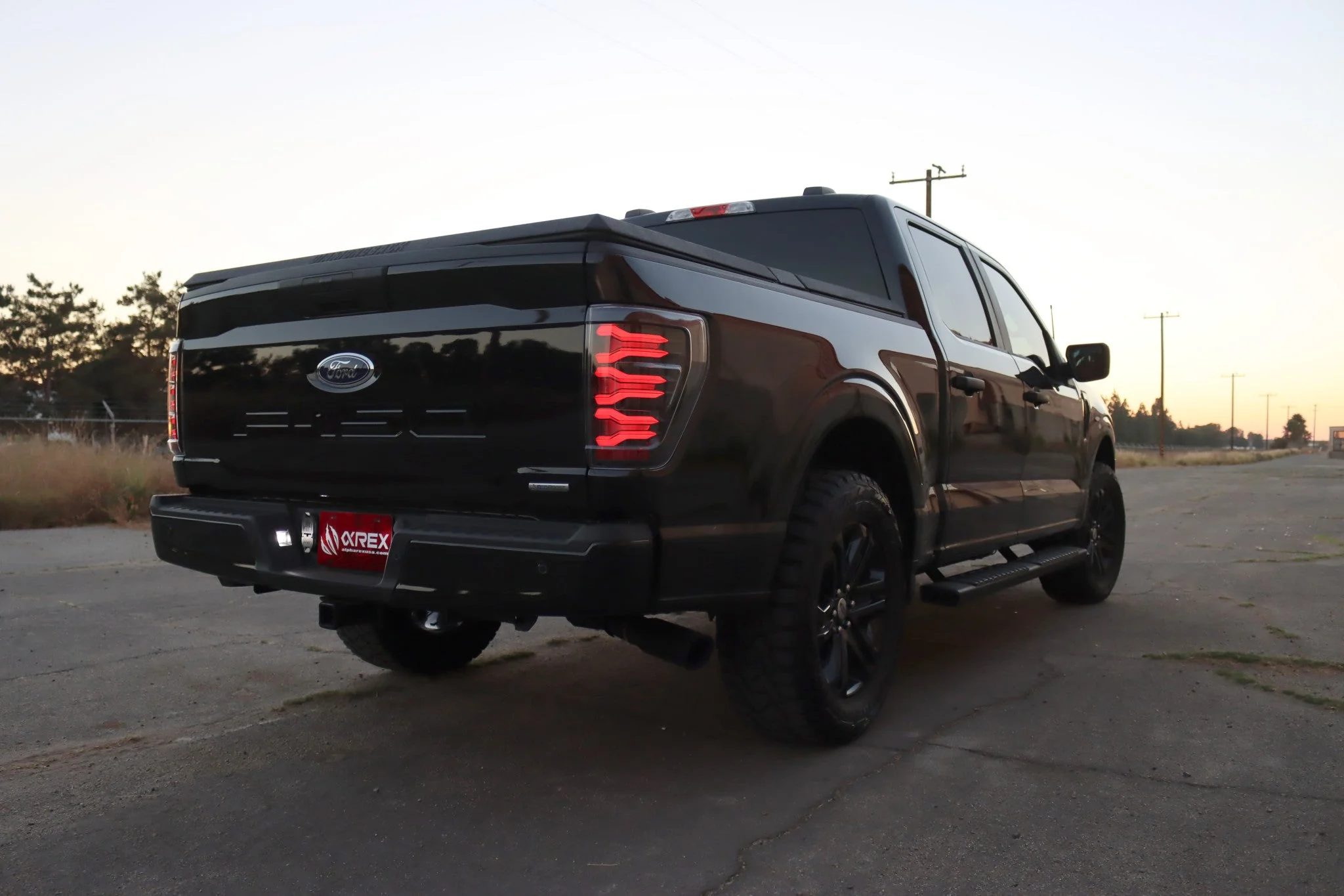 21-23 Ford F150 LUXX-Series LED Tail Lights Black - Image 3