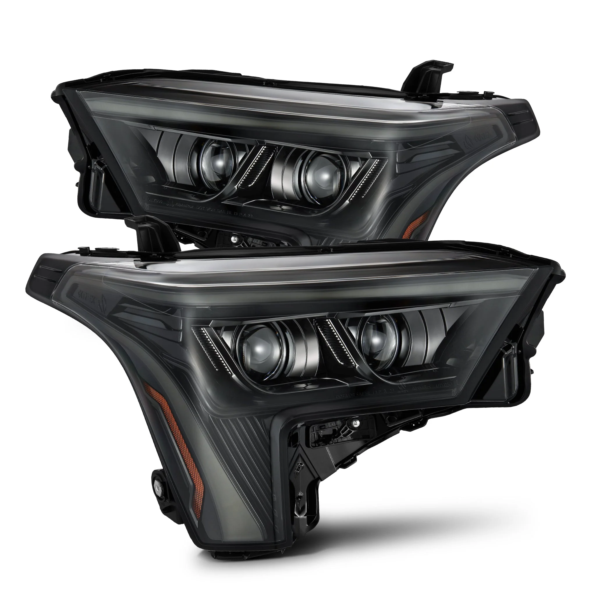 22-26 Toyota Tundra/Sequoia LUXX-Series LED Projector Headlights Alpha-Black