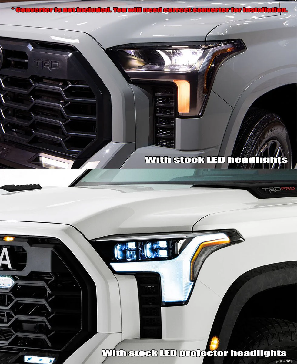 22-26 Toyota Tundra/Sequoia NOVA-Series LED Projector Headlights Black - Image 8