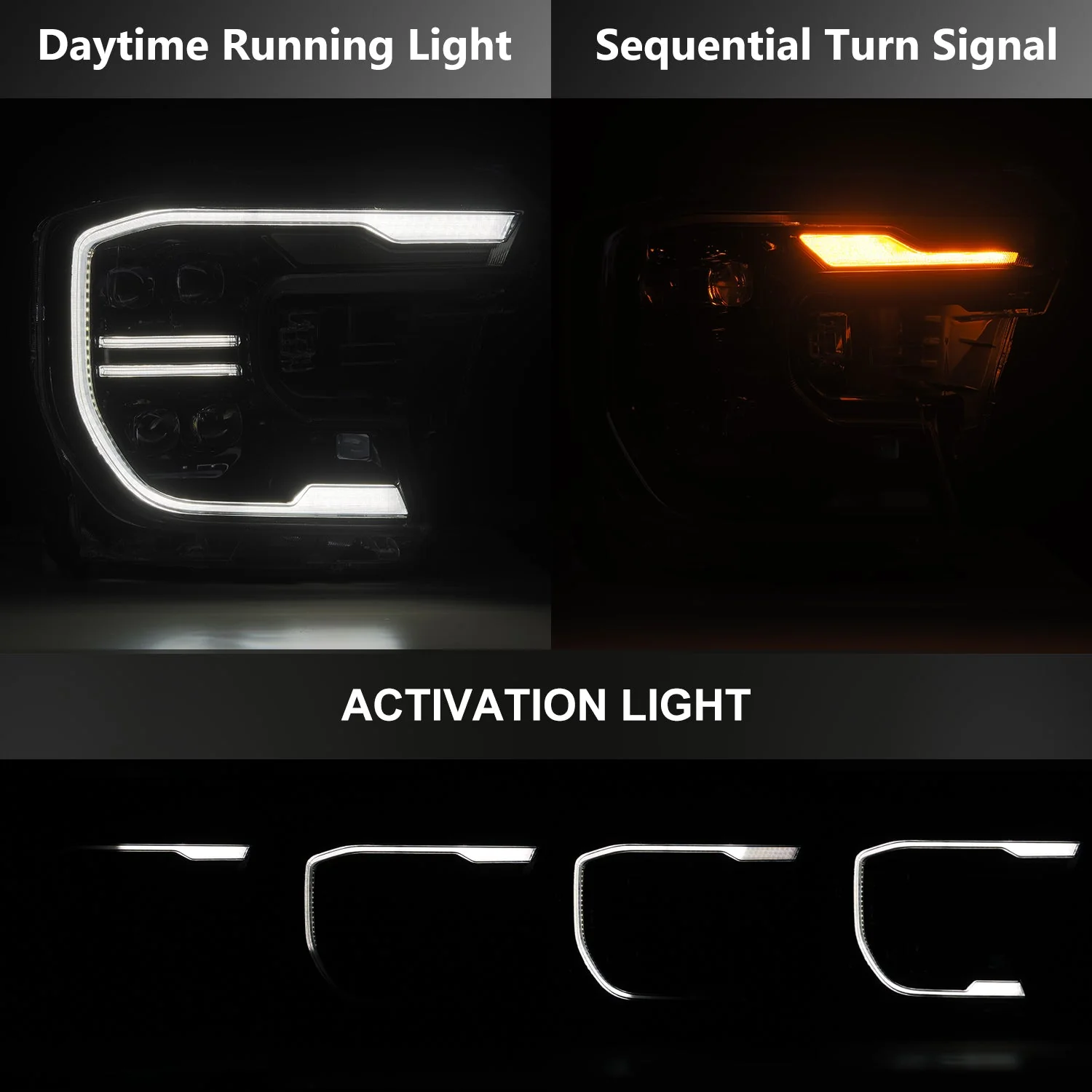 24-26 Ford Ranger / Ranger Raptor NOVA-Series LED Projector Headlights Alpha-Black - Image 8