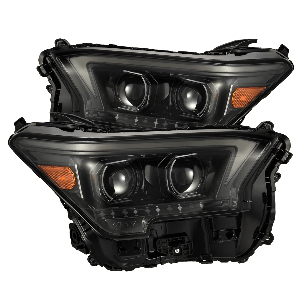 24-26 Toyota Tacoma / 25-26 4Runner OG-Style LUXX-Series LED Projector Headlights Alpha-Black