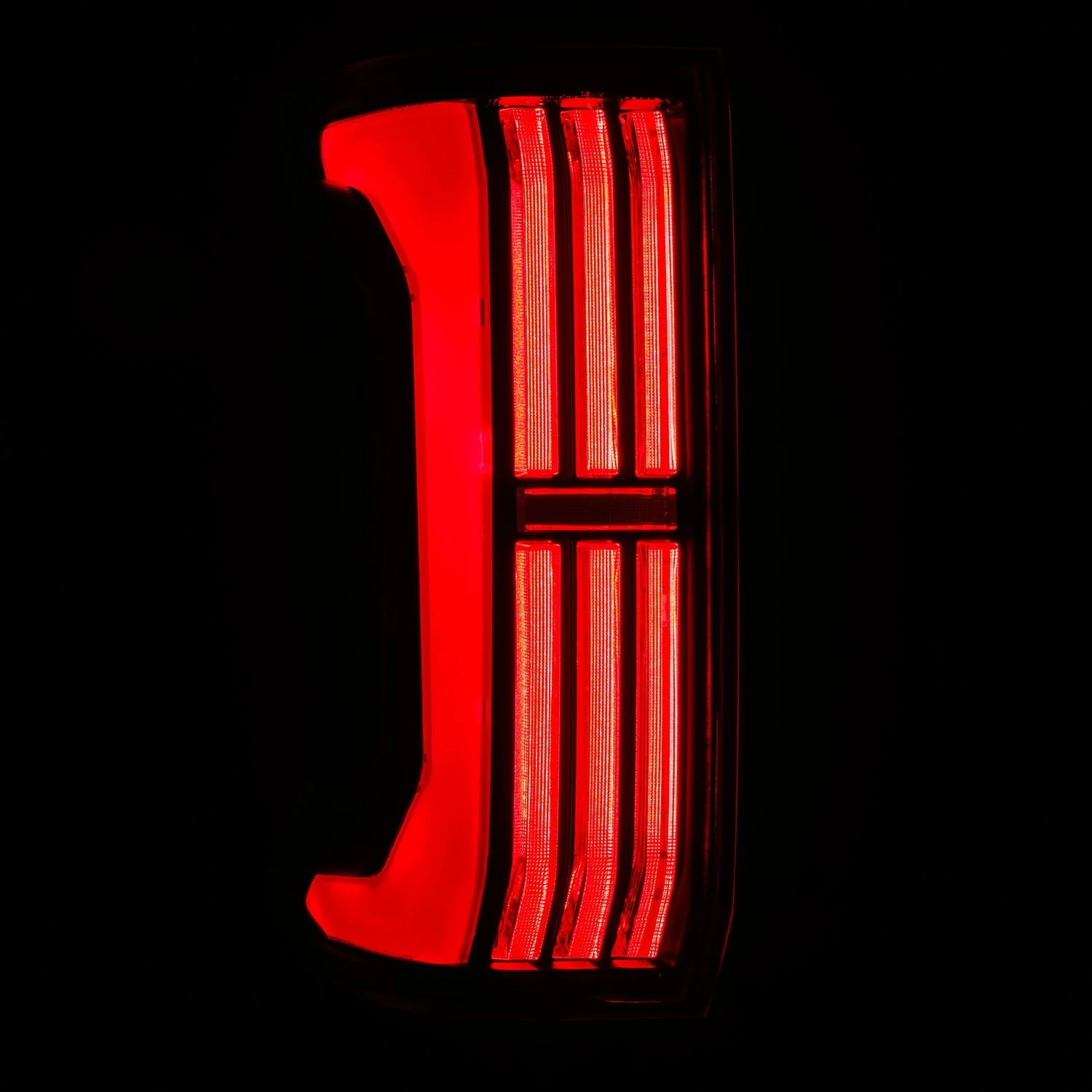 24-26 Toyota Tacoma NOVA-Series Prismatic LED Tail Lights Black-Red - Image 4