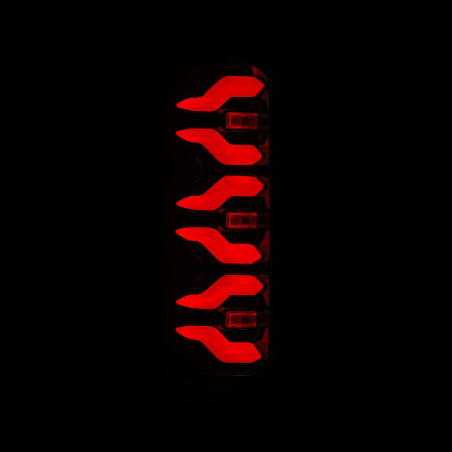 87-96 Ford F-Series/Bronco LUXX-Series LED Tail Lights Black Red - Image 9