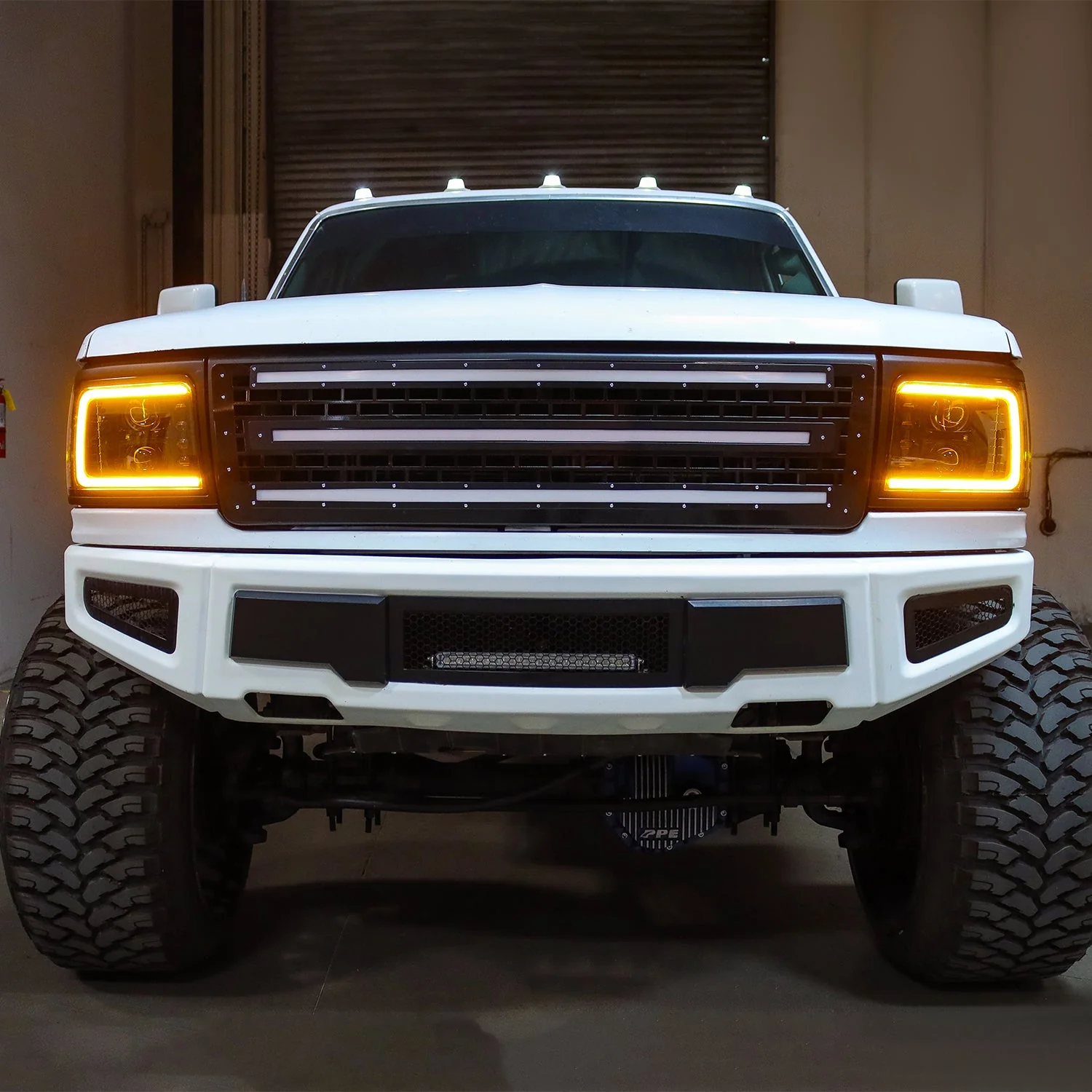 92-96 Ford F-Series/Bronco LUXX-Series LED Projector Headlights Black - Image 4