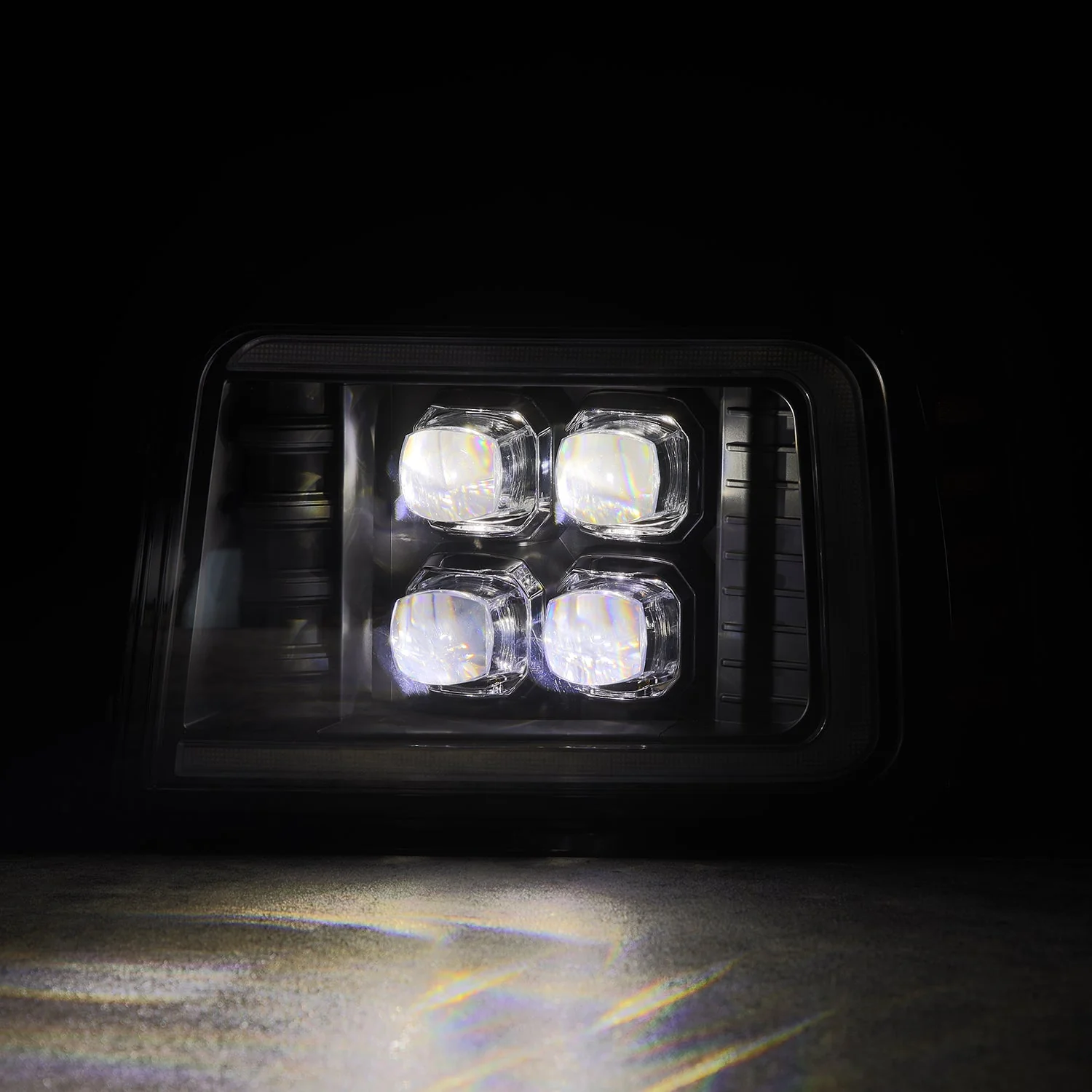 92-96 Ford F-Series/Bronco NOVA-Series LED Projector Headlights Black - Image 10