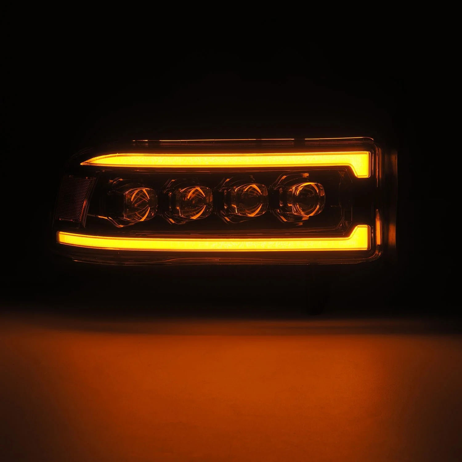 94-01 Dodge Ram 1500/94-02 Ram 2500/3500 NOVA-Series LED Headlights Alpha-Black - Image 9