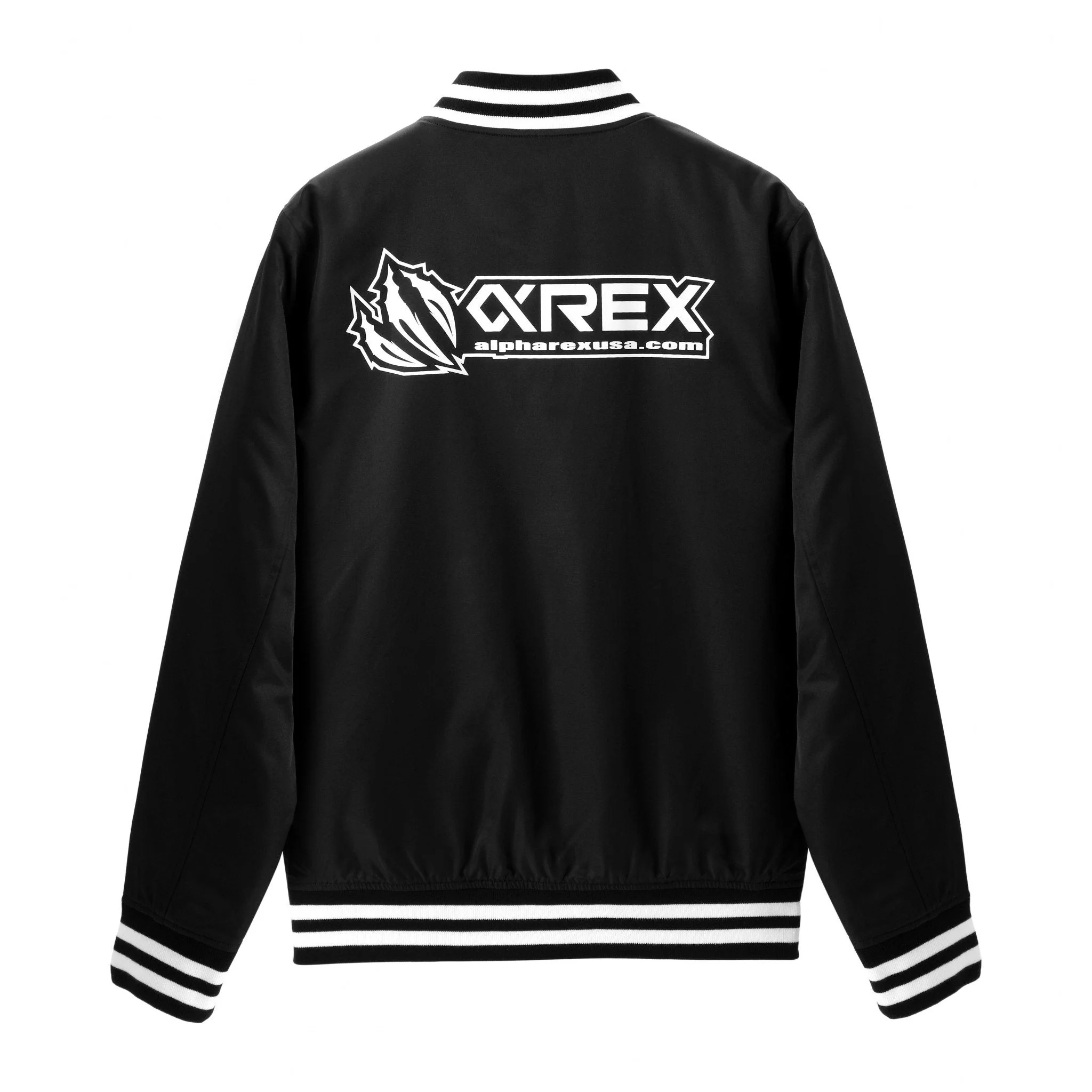 AlphaRex Vintage Varsity Jacket Black - Image 3