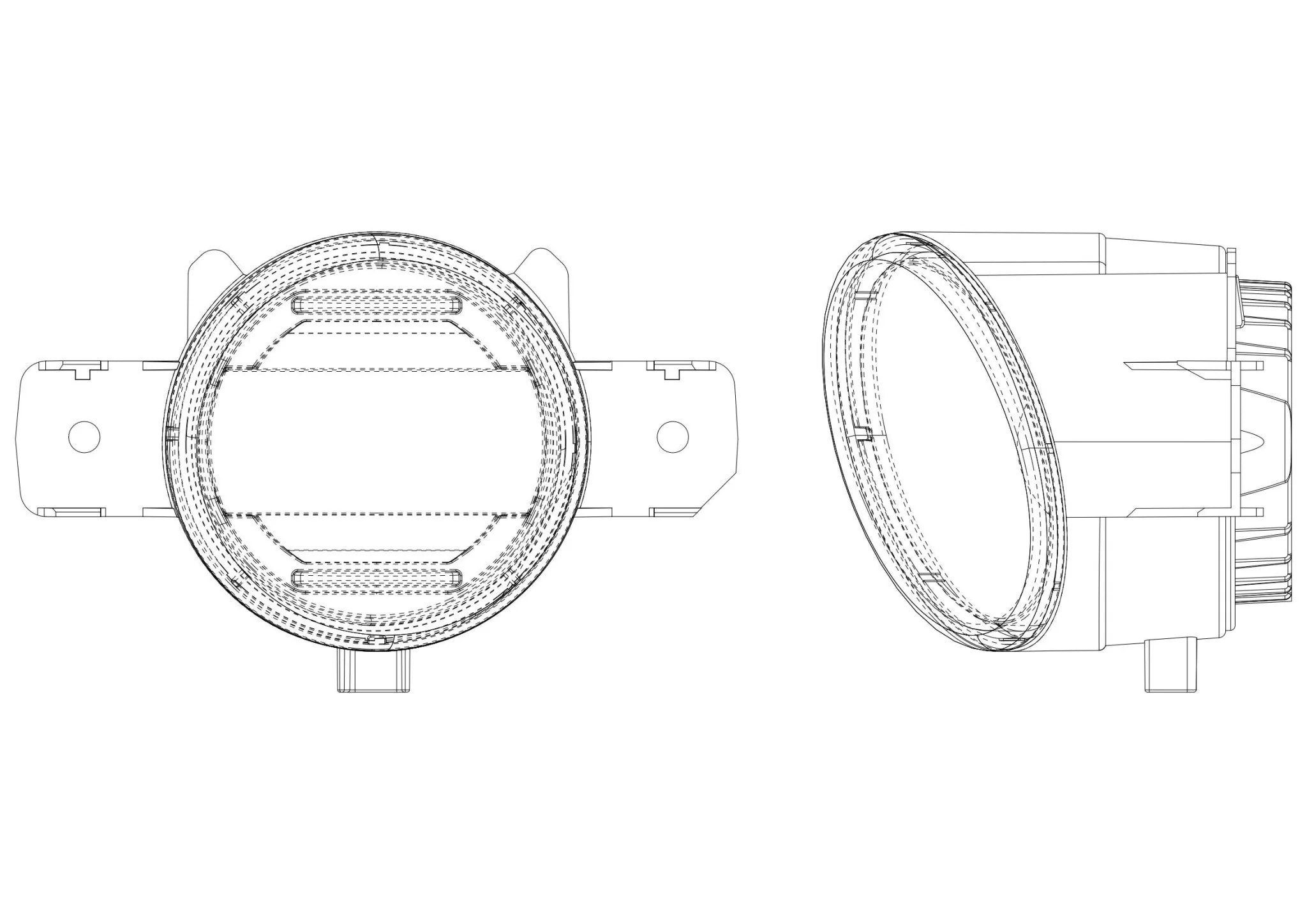 Universal Acura/Ford/Honda/Jaguar/Lincoln/Mitsubishi/Nissan/Ram/Subaru DoubleTap Dual Color LED Projector Fog Lights - Image 10